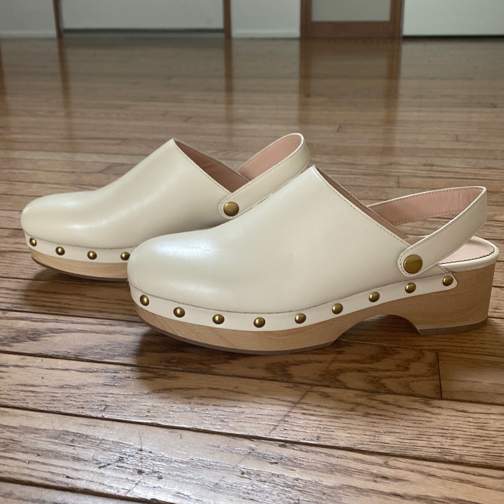 J. Crew Dusty Ivory clogs